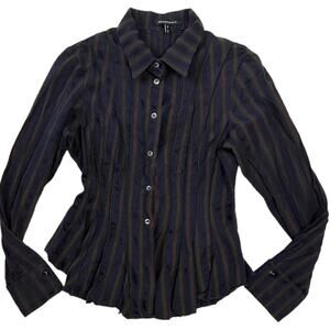 Sonia Speciale Italian Ruffle Button Down